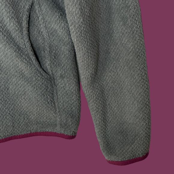 Patagonia Lightweight Synchilla Snap-T Fleece Pullover Gray w/ Pink Trim Women S - Picture 5 of 9